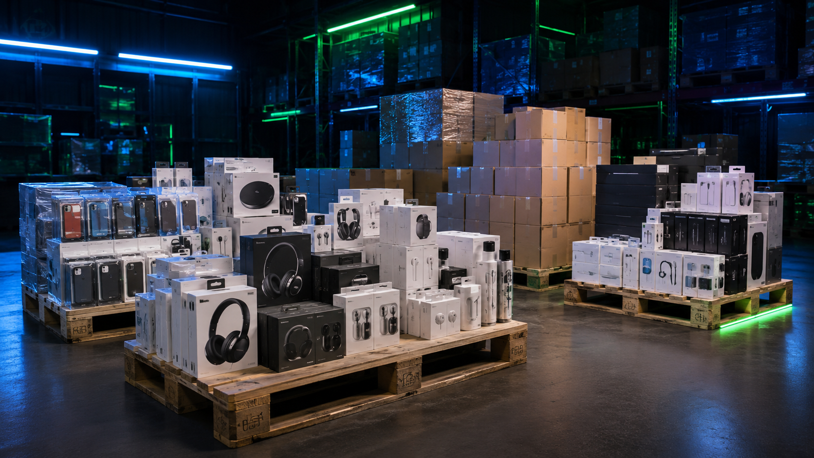 Palettes de déstockage high-tech électronique et accessoires