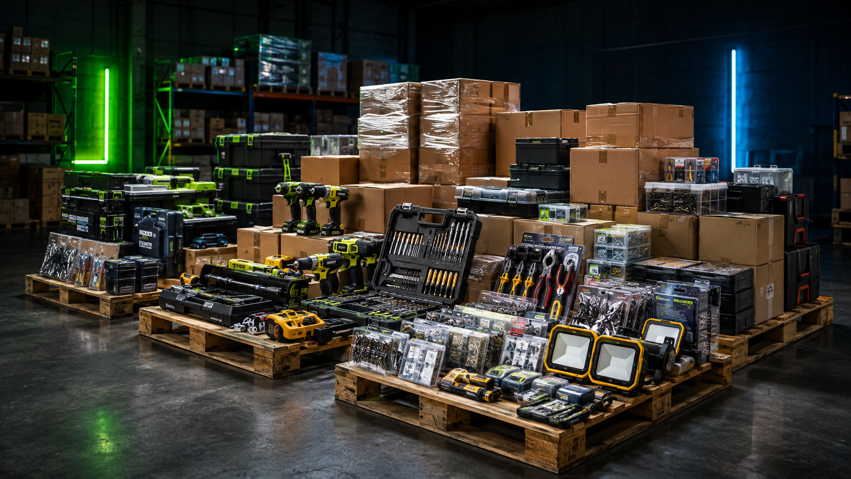 Palettes de déstockage outillage bricolage professionnel
